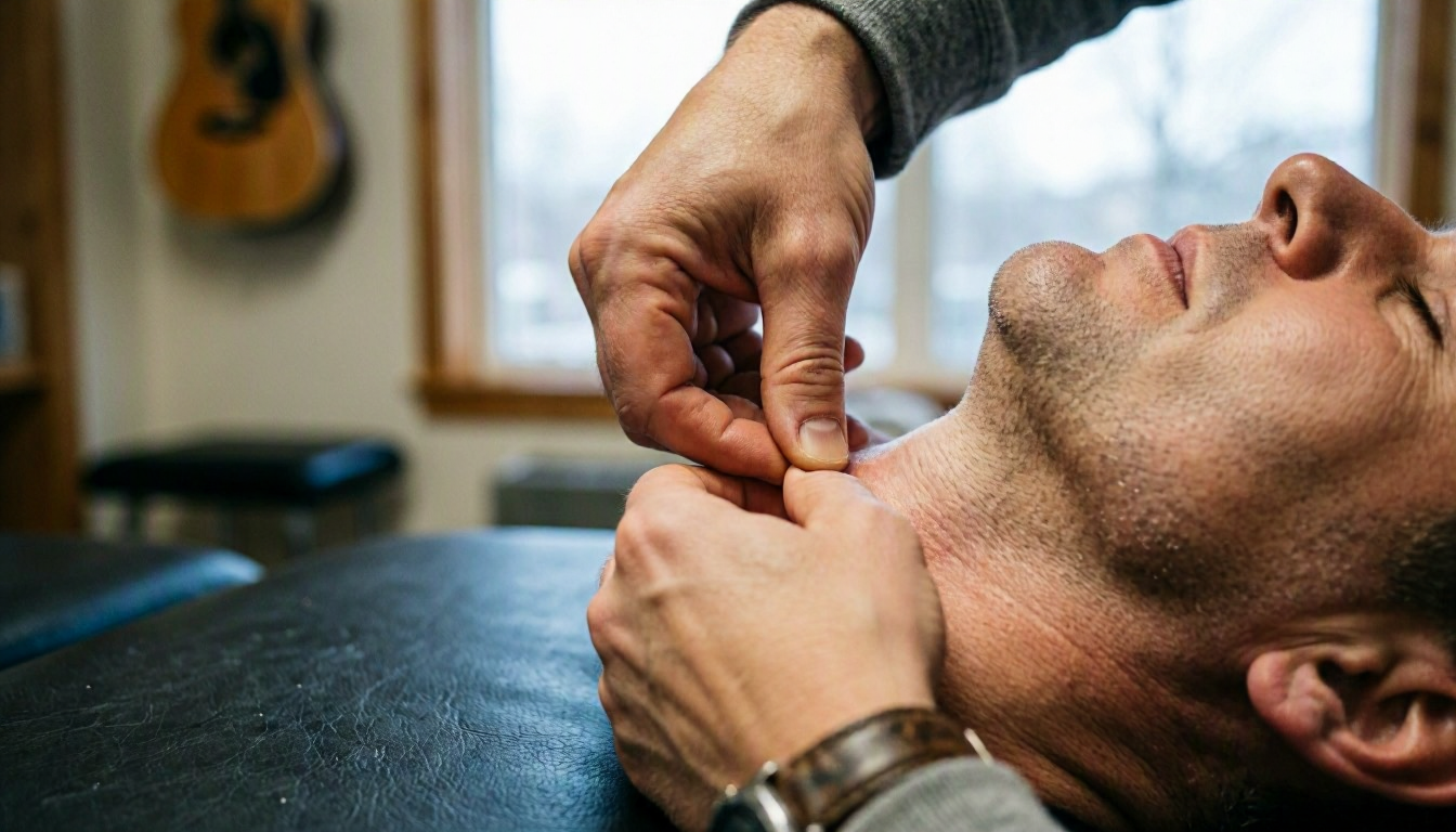 Adjustment in Chiropractor: Adjustment is a controlled, precise force applied by a chiropractor to a—visual guide