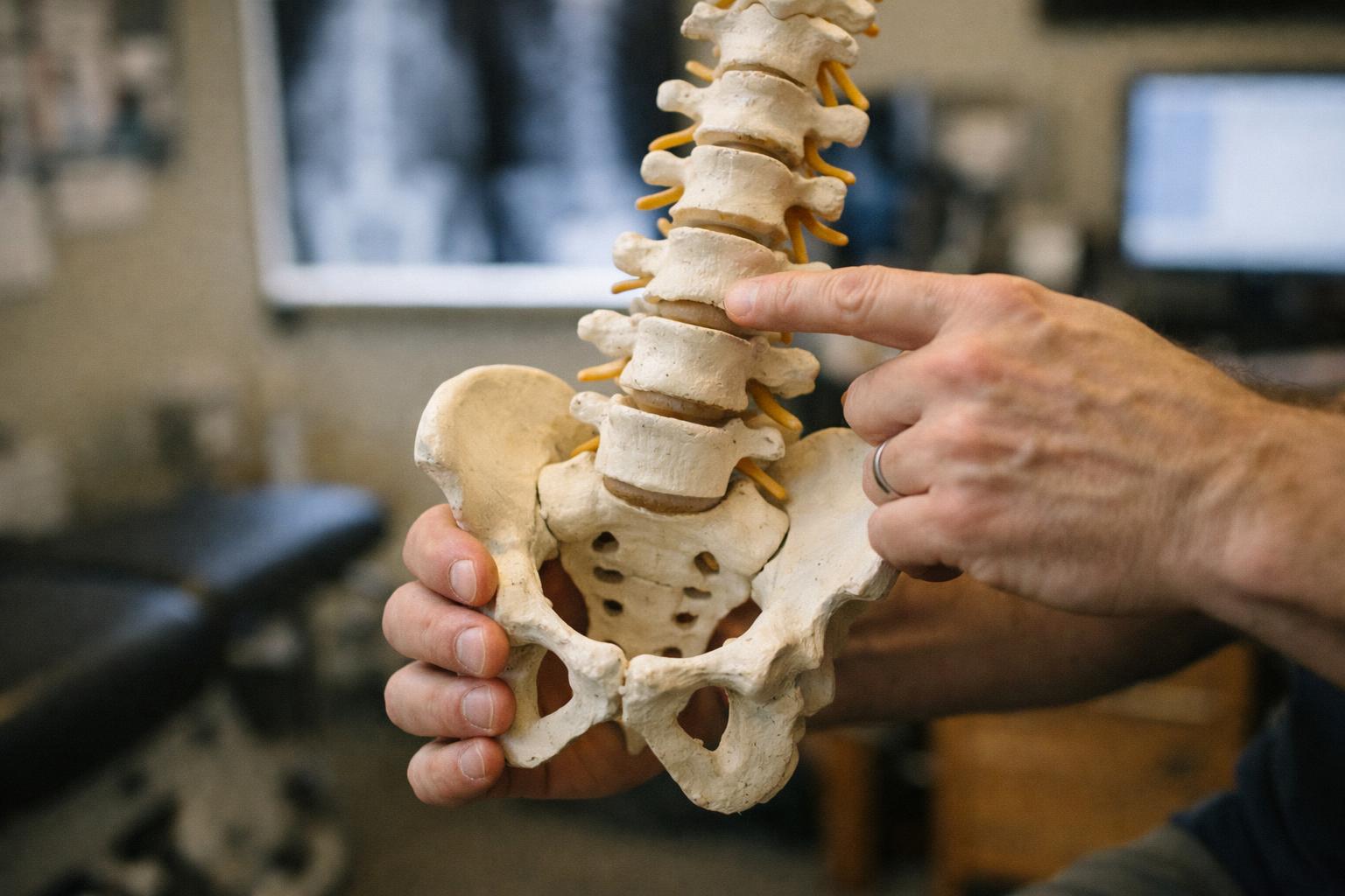 Lumbar Spine in Chiropractor: Lumbar Spine is the lower section of the human spine, consisting of—visual guide