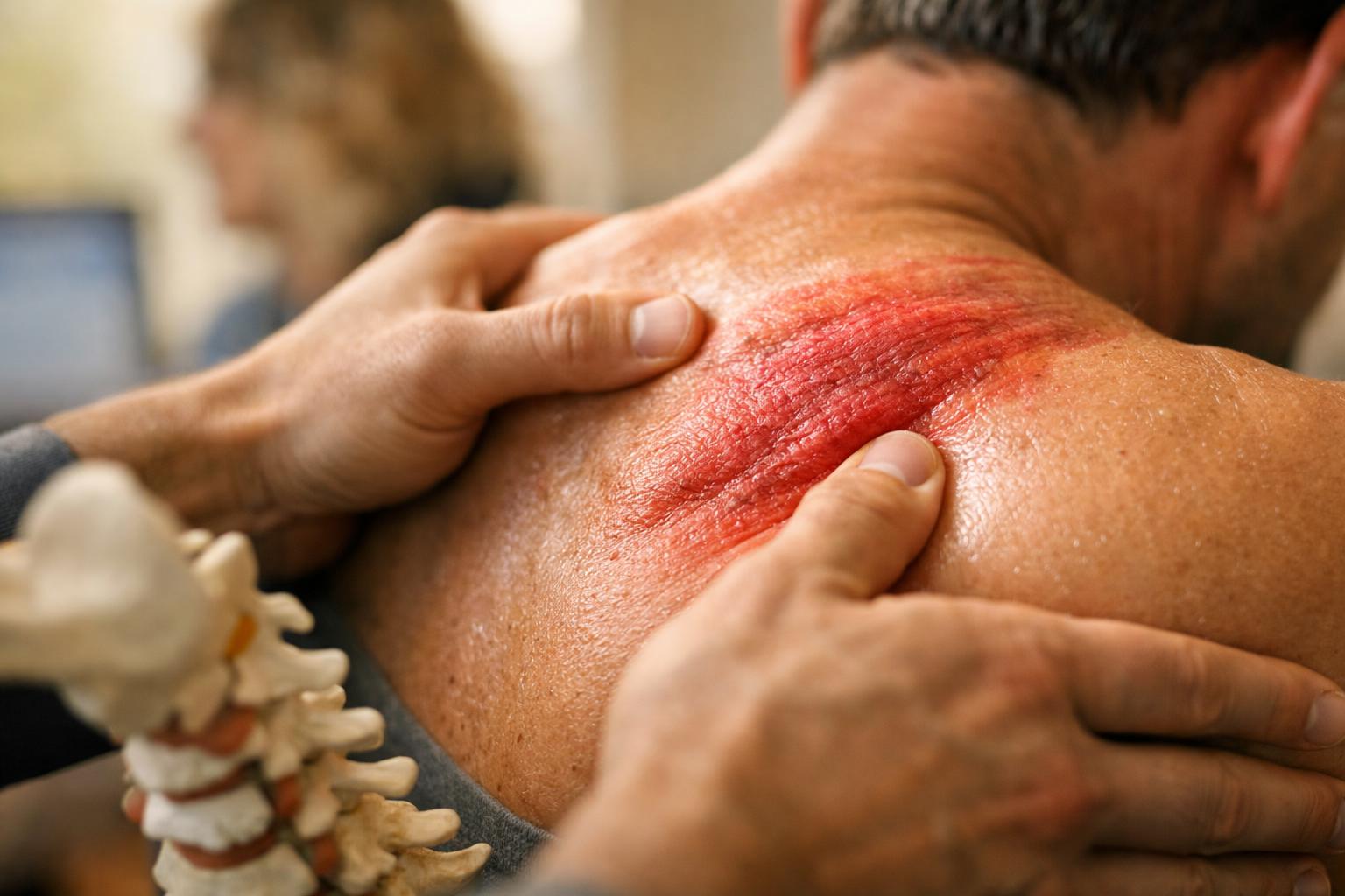 Muscle Strain in Chiropractor: Muscle Strain is an injury to a muscle or tendon caused by—visual guide